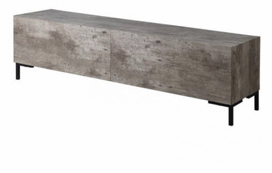 Modern concrete effect tv unit